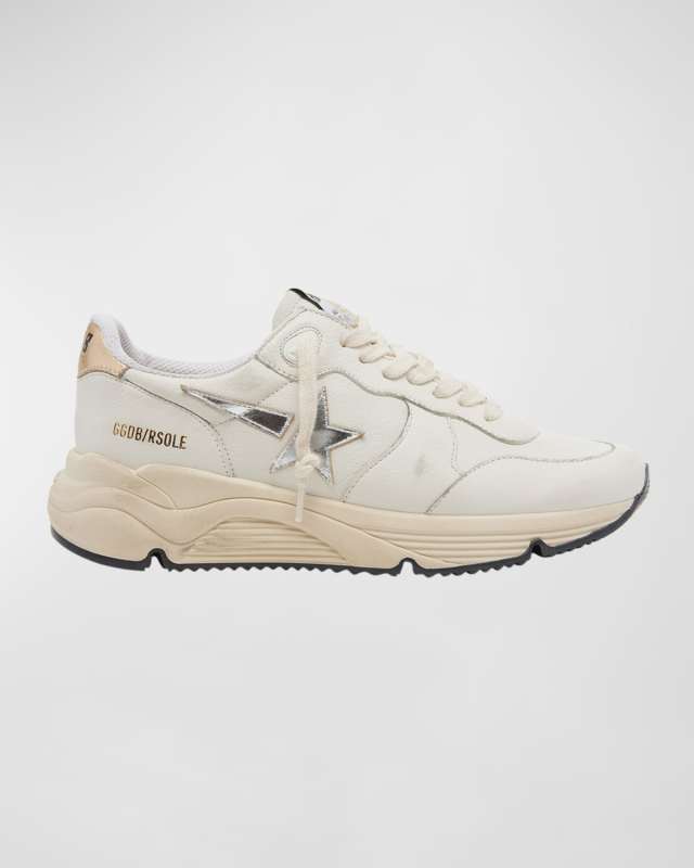 Star Nappa Leather Running Sneakers